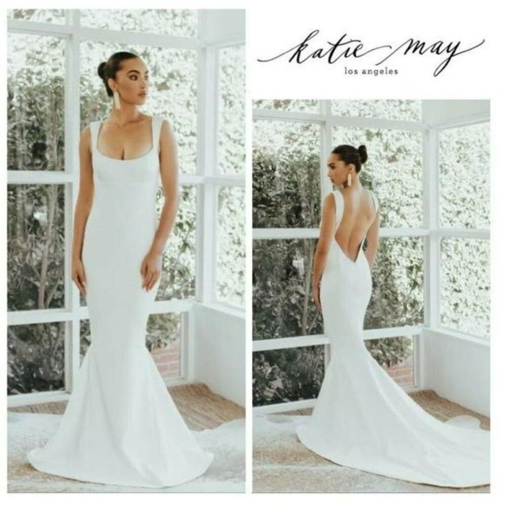 Noel and Jean By Katie May Sophisticate Trumpet Wedding Dress XS Retails 995